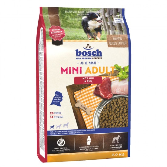 BOSCH MINI ADULT LAMB & RICE (јагнешко и ориз) (3 kg)