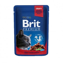 BRIT CAT ADULT (Говедско и грашок) (100 gr.)