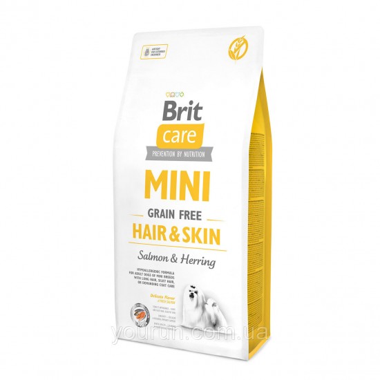 BRIT CARE MINI GRAIN FREE HAIR&SKIN (2/7 kg)