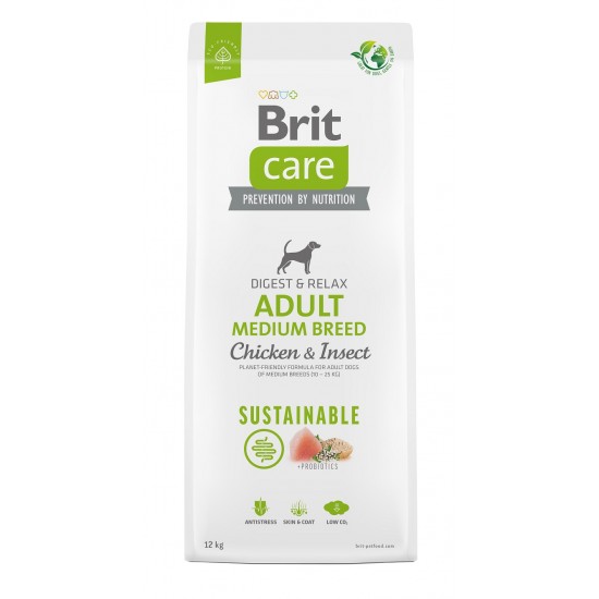 BRIT CARE ADULT MEDIUM CHICKEN & INSECT (12 kg)