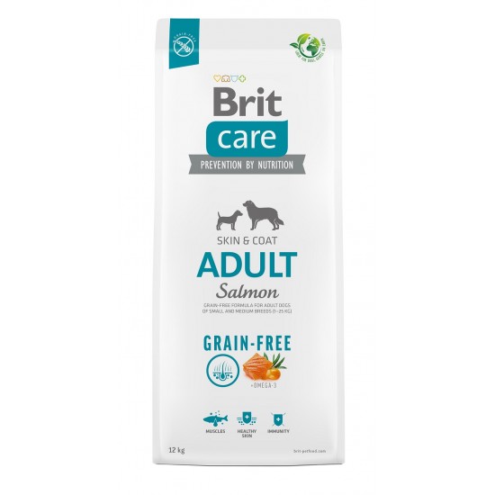 BRIT CARE GRAIN FREE ADULT S/M SALMON (12 kg)