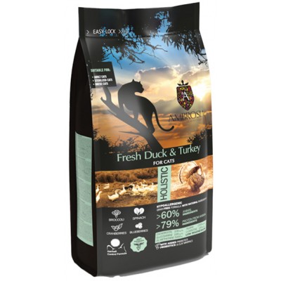 AMBROSIA GRAIN FREE CAT ADULT FRESH DUCK  & TURKEY (5 kg)