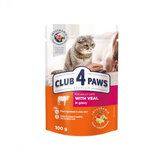 CLUB 4 PAWS CAT ТЕЛЕШКО  (100 gr.)