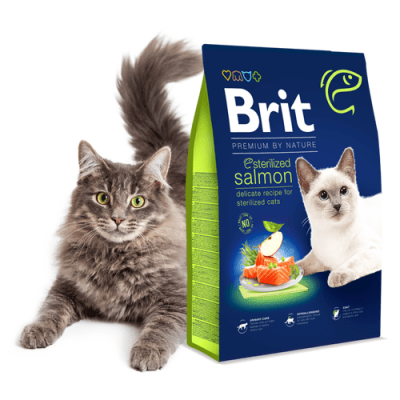 BRIT ADULT CAT STERILISED LOSOS (8 kg)