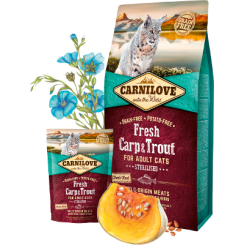 CARNILOVE CAT Carp & Troat - Крап и пастрмка (6 kg)