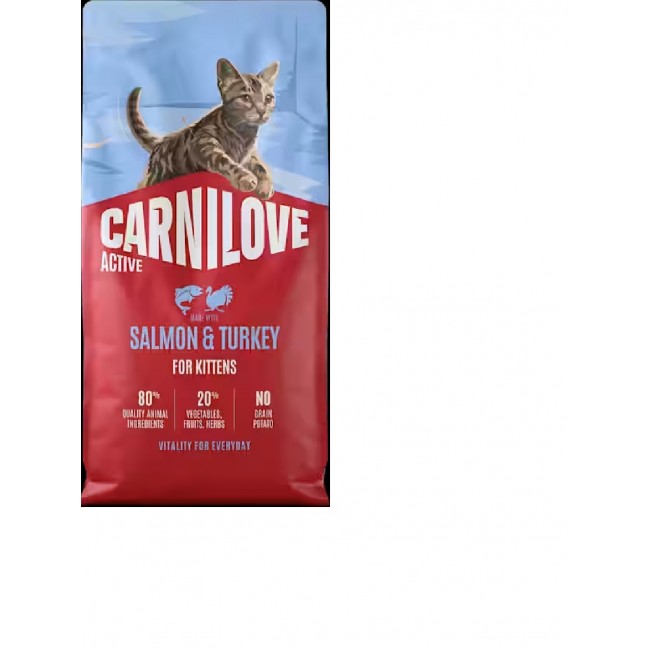 CARNILOVE ACTIVE Kitten Salmon & Turkey - Лосос и мисирка (6 kg)
