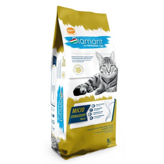 DIAMANT ADULT CAT STRILIZED CHICKEN (15 kg)