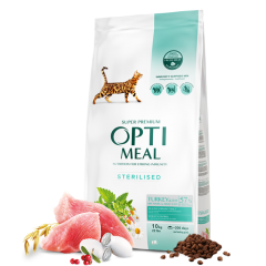 OPTIMEAL  CAT ADULT STERILISED TURKEY (10 kg)
