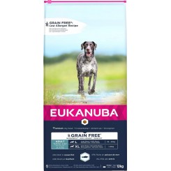 EUKANUBA ADULT  LARGE BREEDS NATURE+ GRAIN FREE OCEAN FISH  (18 kg)