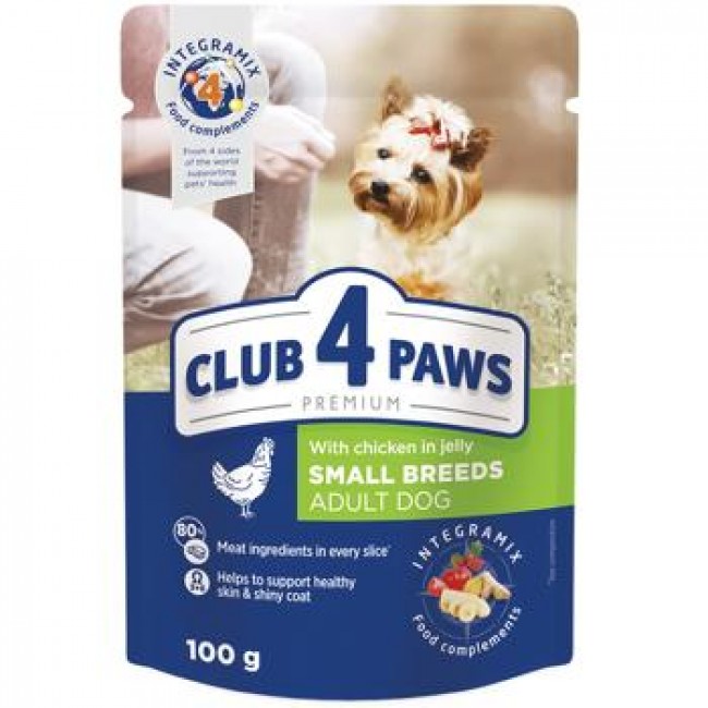 CLUB 4 PAWS DOG  ADULT MINI CHICKEN (100 gr.)