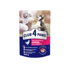 CLUB 4 PAWS DOG  PUPPY ЌУРКА (100 gr.)