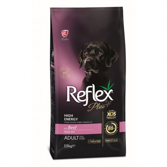 REFLEX + HIGH ENERGY ADULT MEDIUM&LARGE BEEF (15 kg)