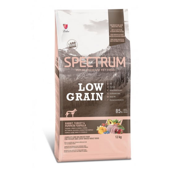 SPECTRUM LOW GRAIN MEDIUM & LARGE ADULT RABBIT & TURKEY (Зајак и Мисирка 12 кг)