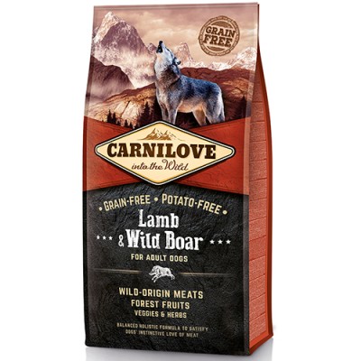 CARNILOVE LAMB&WILD BOAR ADULT (12+2 kg)