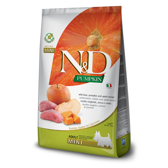 ND PUMPKIN BOAR & APPLE ADULT MINI (2.5 kg)