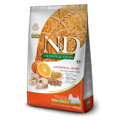 ND OCEAN CODFISH & ORANGE ADULT MINI (2.5 kg)