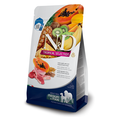 N&D DOG TROPICAL SELECTION LAMB ADULT MED/MAX (10 kg)
