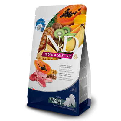 N&D DOG TROPICAL SELECTION LAMB PUPPY MED/MAX 10 kg