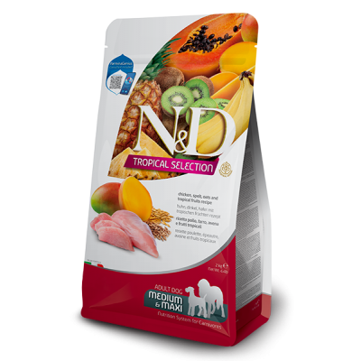N&D DOG TROPICAL SELECTION CHICKEN ADULT MED/MAX (10 kg)