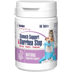 GIGI STOMACH SUPPORT & DIARRHEA STOP_ Мини раси и мачки (30 tbl)