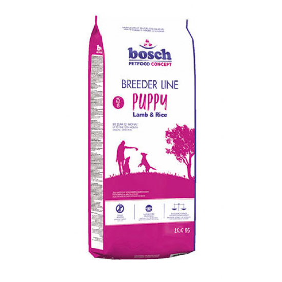 BOSCH BREEDER LINE PUPPY LAMB & RICE (Јагнешко и Ориз) (20 kg ) 