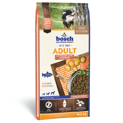 BOSCH ADULT SALMON & POTATO (ЛОСОС и компир) (15 kg)